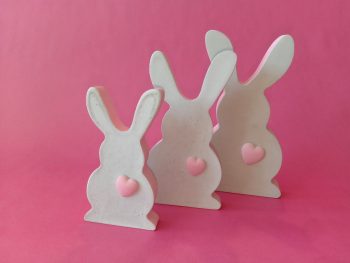 Happy Easter Bunny rosa - Set