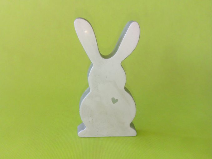 Easter Bunny - silber mit Herz - M