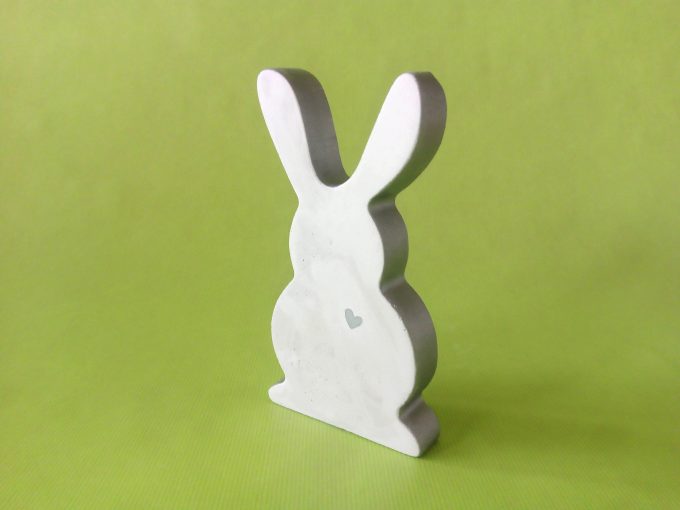 Easter Bunny - silber mit Herz - M